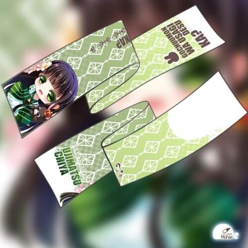 180*25CM Anime Scarf Is the order a rabbit?? Ujimatsu Chiya Cute Soft Microfiber Winter Long Scarf