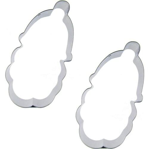 Banana Leaves shape 2 piece Cookie cutting molds, baking tools, cake decorating soft candy tools