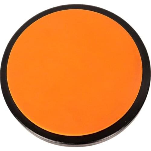 6 Inch Rubber Dumb Drum Orange Natural Rubber Drumhead