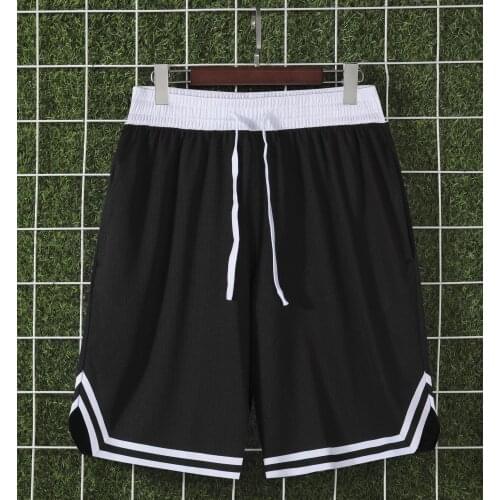 Basketball Shorts High Quality Professional Quick Dry Fabric Breathable Coolmax Zipper Pockets Double layers Material Free Ship