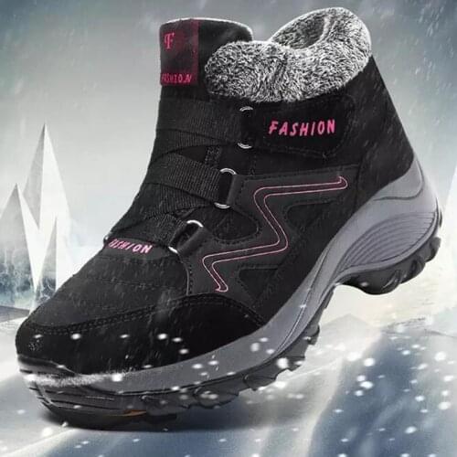 Waterproof Winter Outdoor Women Hiking Trekking Shoes Female Mountain Non Slip Hiking Boots Durable Climbing Comfortable Sneaker