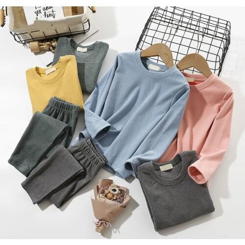 Kids Thermal Underwear For Children Winter Thicken Warm Long Johns Girls Boys Pajama Sets Toddler Bay Boy Girl Nightwear Clothes