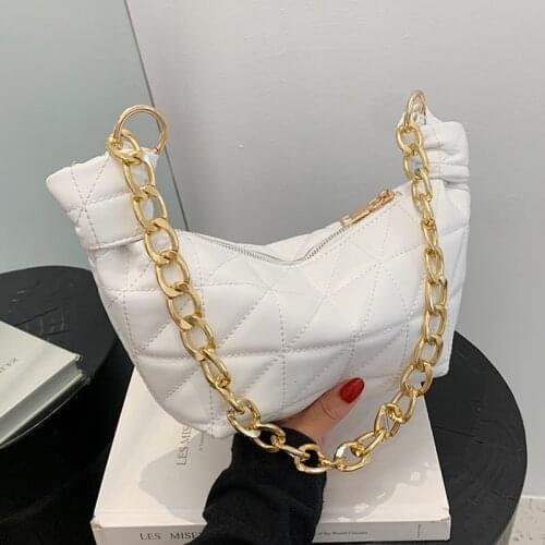 Hobos Dumpling Underarm Bags For Women 2021 Designer Handbags Ladies Luxury Brand PU Leather Chain Shoulder Crossbody Bag New