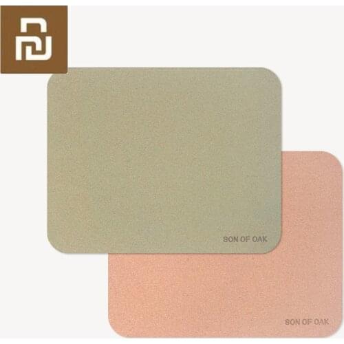 Natural Oak Mouse Pad Mat Refreshing Skin-friendly Smooth Surface Anti-slip Waterproof Laptop Mousepad Easy Carry 21*26cm