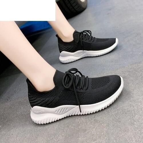 Spring Women Shoes 2021 Fashion Solid Color Mesh Breathable Women Vulcanized Shoes New Lace-up Lightweight Women Casual Sneakers