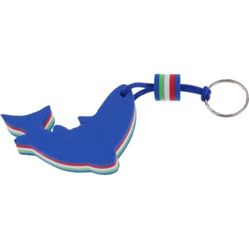 MagiDeal Dolphin Shape Yachting Marine Boat Floating Buoyant Key Chain Key Ring Sports Fan Key Chains