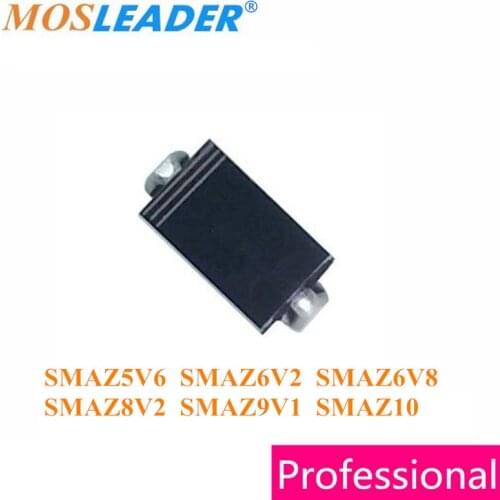 Mosleader 1800PCS SMA SMAZ5V6 SMAZ6V2 SMAZ6V8 SMAZ7V5 SMAZ8V2 SMAZ9V1 SMAZ10 SMAZ10V DO214AC Made in China