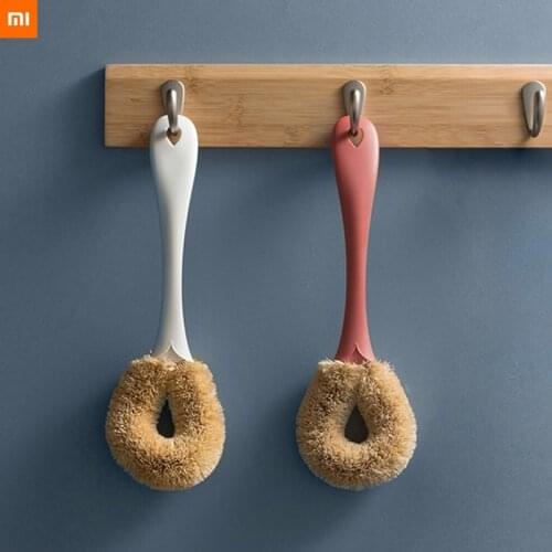 New xiaomi mijia washing pot brush Not hurting hands and the pot Long handle short handle brush pot for smart home