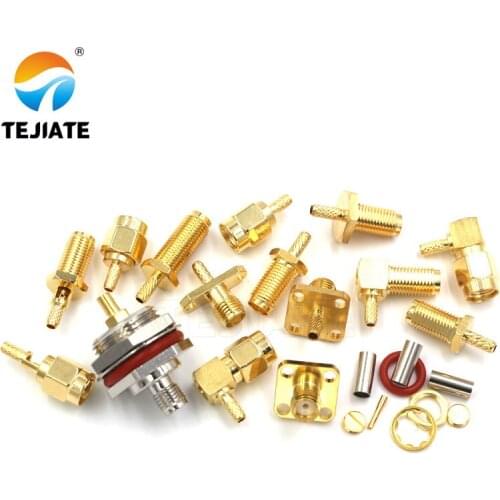 1PCS SMA RPSMA J/JW/KF/KY/KYW-1.5 Crimp Feeder Connector Power Test Adapter Match For RG316