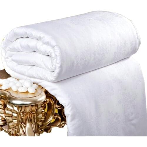 Mulberry Silk Comforter 100% Real Silk Quilt Single Double Bed Adult Twin Full Queen King Size Jacquard Blanket Comforter