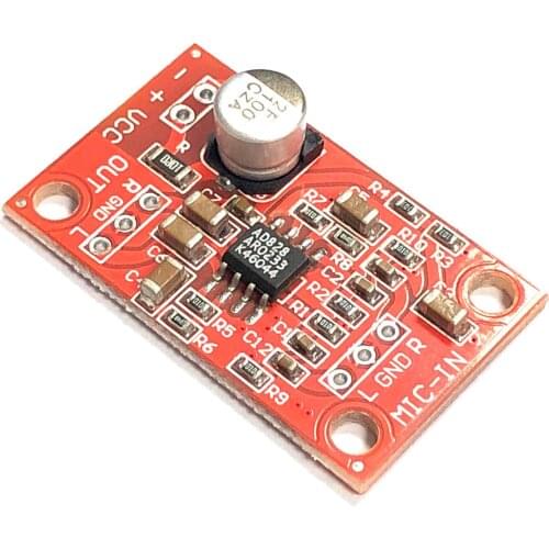 AD828 piezoelectric preamplifier board ceramic sheet pickup module