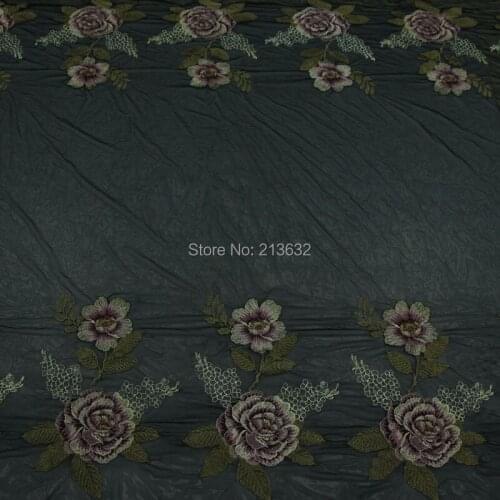 POp69-81 textile embroidery processing fine bilateral embroidery the fabric embroidery lace cloth the fabric sewing machine