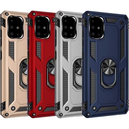 Shockproof Armor Car Ring Magnetic Case For Samsung A51 A71 A52 A32 A12 A50 A22 A02s A72 A40 S20FE A20E A20s A21s A31 M31 Cover