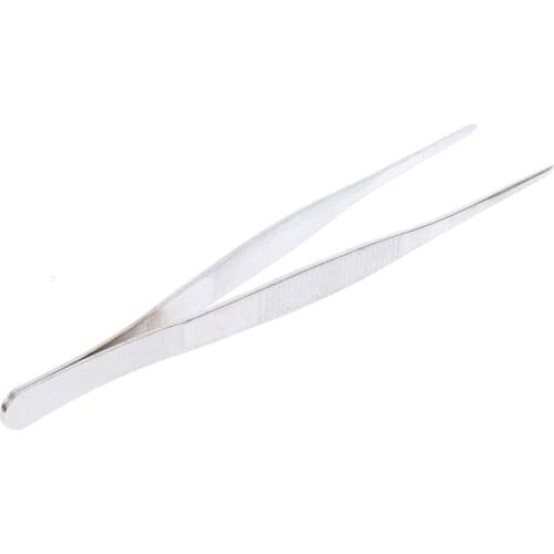 160mm/6.3" Stainless Steel Straight Tweezers for Detailed Work Laboratory