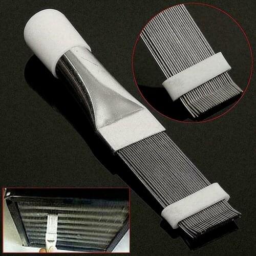 Air Conditioning Cleaning Comb Portable Stainless Steel Fin Straightener Brush Air Conditioner Cleaning Brush Household Office