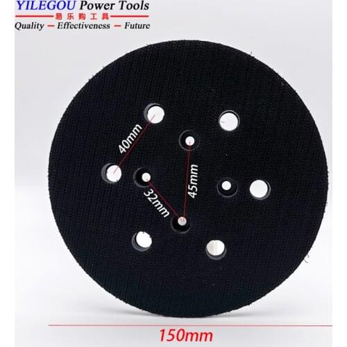150mm 6 Hole Sanding Pad. Abrasive Pad 6 Inches Polishing Disc. 6" x 6 Hole Polishing Plate. 6 Hole Grinding Disc