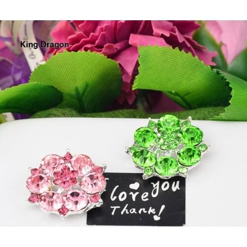 King Dragon Pink Rhinestone Embellishment Used On Invitation Or Shoe Decoration Flat Back 25MM 10PCS/Lot Silver Color KD550
