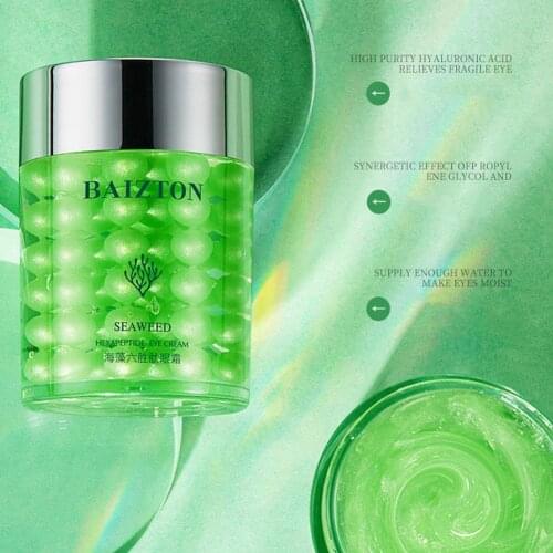 Seaweed Hexapeptide Moisturizing Eye Cream Tightens The Eye Area Reduces Fine Improves Dark Circles Repairing Beauty Skin Care