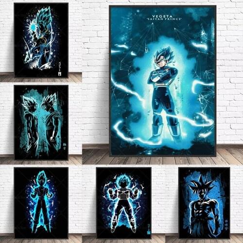 Japanese anime dragon ball canvas painting anime Character Wall art poster decoration and home living room decoration painting