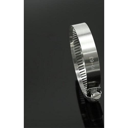 HQ 50PCS High Pressure Stainless Steel 304 Adjustable Drive Hose Clamp Fuel Line Water Pipe Clip Hoop Hose Clamp 14-178MM