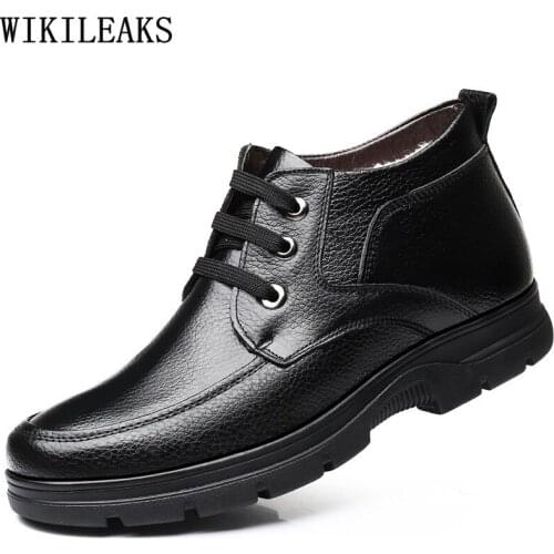 Snow Boots Winter Boots for Man Ankle Boots for Men Platform Shoes Men Shoes Leather Men Casual Shoes Los Zapatos De Los Hombres
