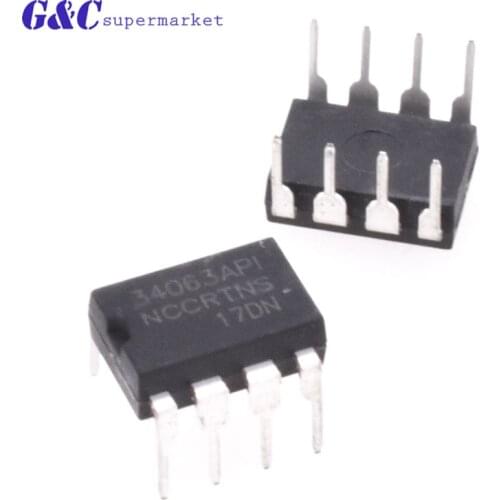 10PCS MC34063API MC34063 34063 DIP8 DIP Boost or buck power DC/DC converter diy electronics