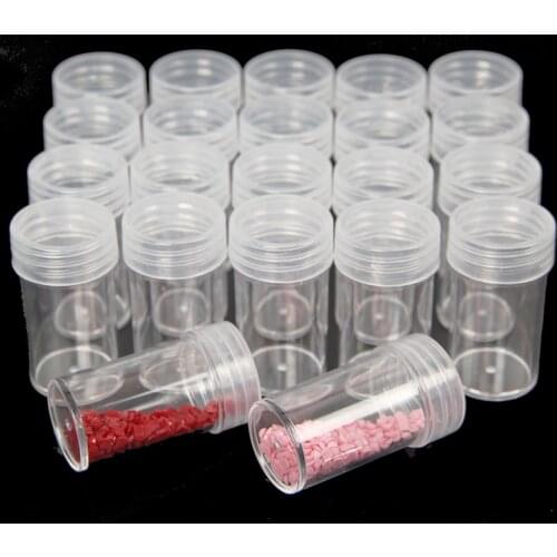 120/200/500 Bottles Diamond Painting Accessories Container Bottles Embroidery Mosaic Tools Crystal Bead Storage Jar Organizer