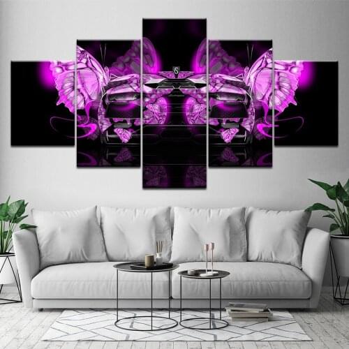 5d diamond painting 5 Panel Car Butterfly diamond mosaic full square round diamond Landscape embroidery A967