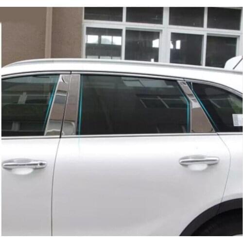 Stainless steel Accessories suitable 2016 for Kia SORENTO cover mold Decoration