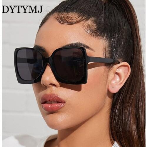 DYTYMJ 2020 Square Oversized Sunglasses Women Retro Sun Glasses for Women/Men Luxury Eyeglasses Women Oculos De Sol Feminino