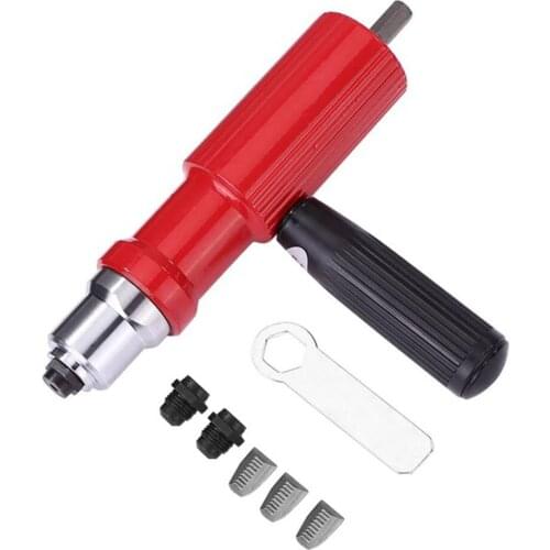 Electric Rivet Gun Riveter Set Cordless Insert Metal Supplies Non-slip High Quality Handheld Lightweight Kit Products Nut Tool