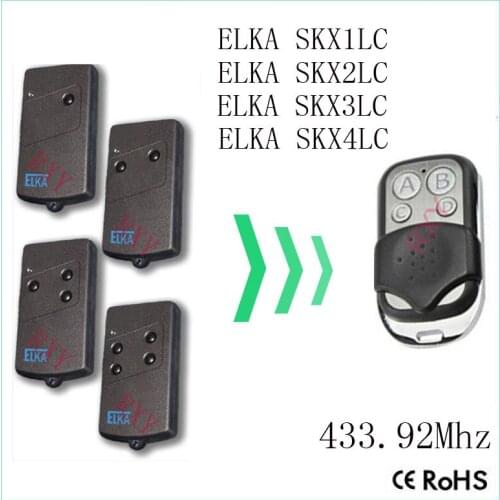 ELKA SKX1LC SKX2LC SKX3LC SKX4LC remote control 433.92MHz duplicator gate garage door ELKA 433mhz remote control
