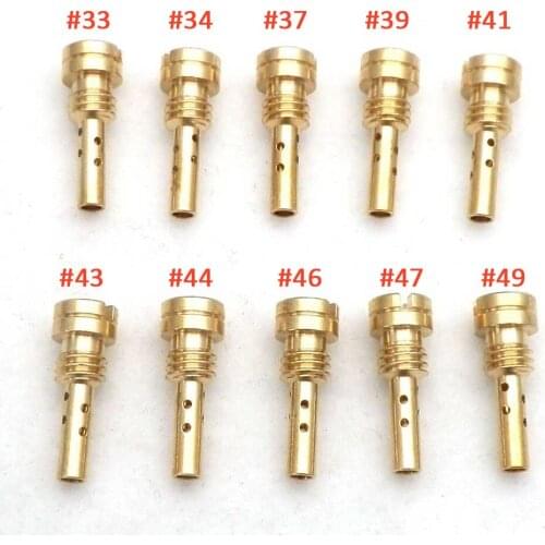 Carburetor Slow Pilot Jet 4.5mm for Keihin CV CVK FCE CARB N424-25 Injector Nozzle Size 31 33 34 37 39 41 43 44 46 47 49