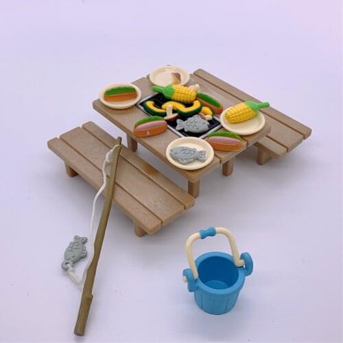 Geniune Sylvanian Doll Families Dollhouse Animal Figures furniture set clothes house food without package