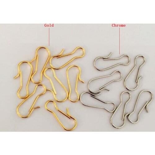 100 pcs/lot Metal Hooks Crystal Chandelier Connector pins Hanging Pendant Accessories Metal Buckle Garden Suncatcher Ornaments
