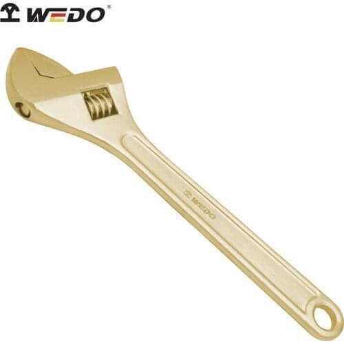 WEDO Non-sparking adjustable wrench spanner, Explosion proof tools, 13mm, BAM certification