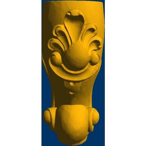 New 3D models in STL relief for CNC furniture food tablet leg_41