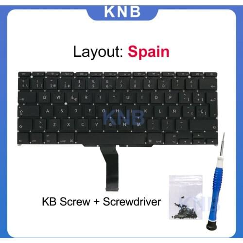 New For Macbook Air 11" A1370 A1465 Spain Keyboard 2011 2012 2013 2014 2015 Year