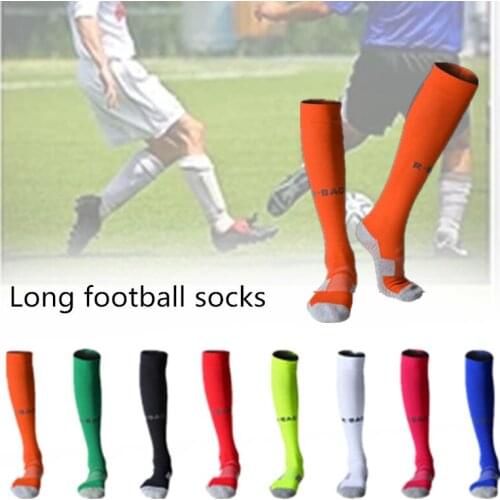 Professional Sport Breathable Cotton Protect Knee Long Football Stockings Anti Slip Soccer Stockings Socks Men COTTON