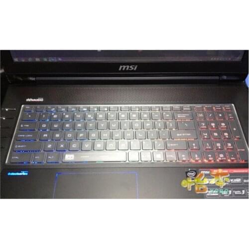 Transparent TPU Keyboard Cover Skin For MSI GT62VR GS63 GS60 WS60 GP62 GS63VR PX60 PL60 PE62 WS63 CX62 WE62 GP63 GE63 GL62 GL72