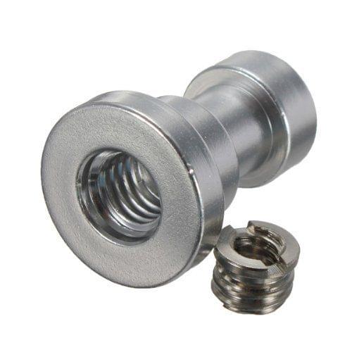 1/4 And 3/8 Female Threaded Tripod Screw Adapter To Flash Bracket Camera DSLR
