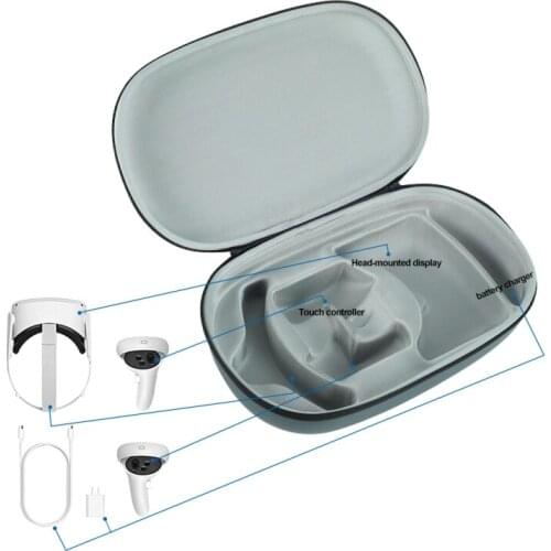 EVA Storage Bag Travel Protective Case Carrying Box Cover for -Oculus Quest 2