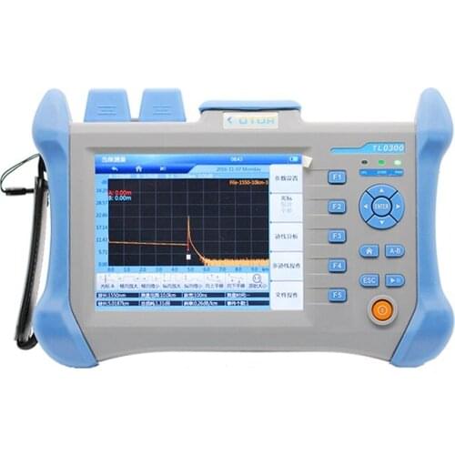 OTDR OptIcal Fiber Tester 1310/1550nm 32/30dB Built in 10mW VFL English Spanish Language TLO-300C