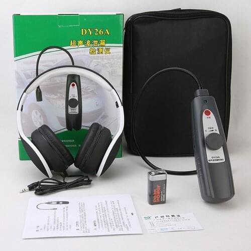 DY26A Ultrasonic Leak Detector Tool Car Window Sealing Flaw Gas Vaccum Pressure Locator Sound Light Alarm