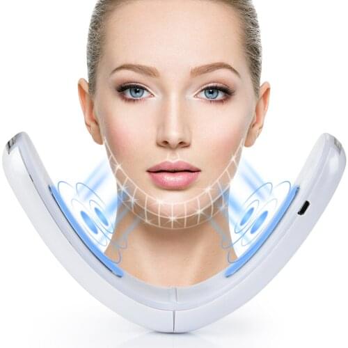 Chin V-Line Tape Face Lift Belt LED Photon Therapy Face Slimming Vibration Massager Fixing Belt Beauty SkinCare Tool