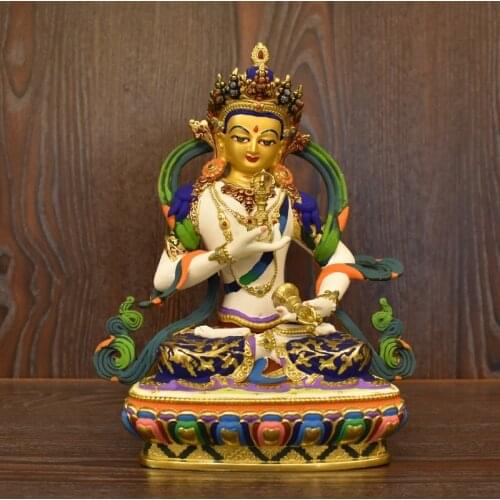 High grade COLOR Drew gilding Buddha statue temple effective protection Tibetan Nepal Vajrasattva mahasattva Buddha statue