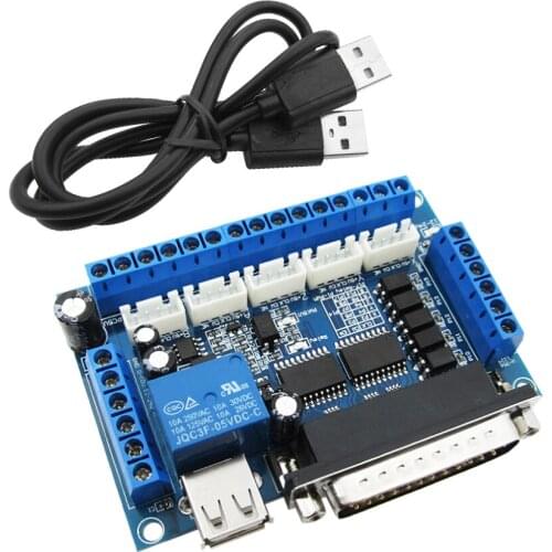 10set 5 axis CNC Breakout Board with Optical Coupler For Stepper Motor Driver MACH3 new orignial