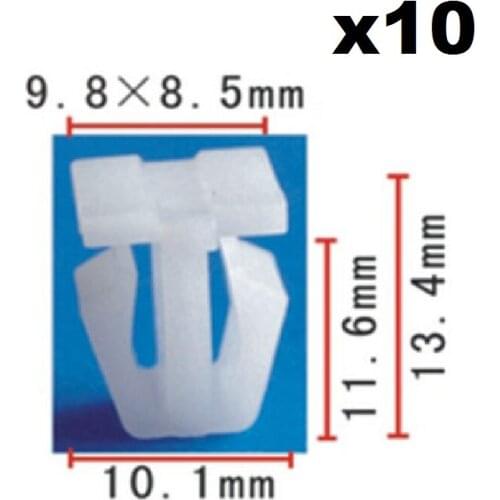 10pcs OEM for Honda Door exterior trim strip clamp