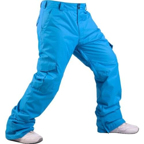 -30℃ Mens Skiing Pants Brands Warm Outdoor Sports Waterproof Thinken Snow Trousers Winter Snowboard Pants Men