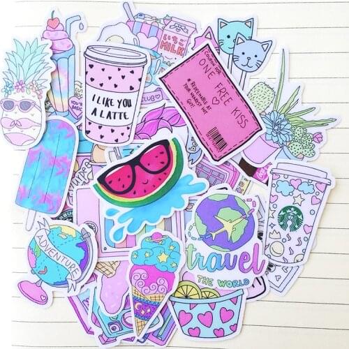 31PCS Cute pink items Stickers Crafts And Scrapbooking stickers book Student label Decorative sticker kids toys